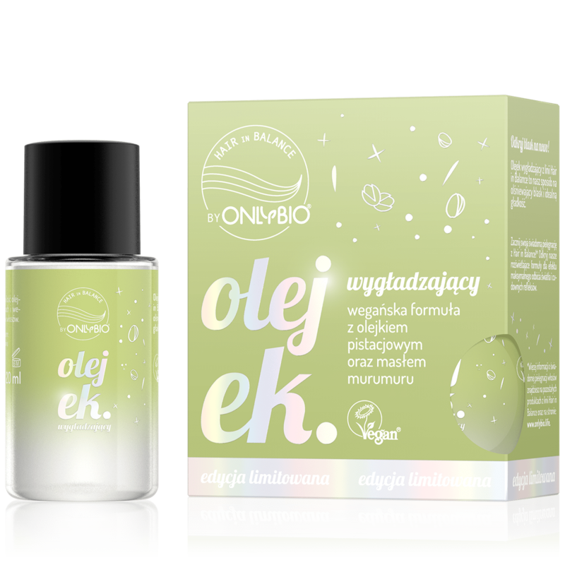 Hair in balance by OnlyBio Olejek wygładzający do włosów Pistacja 20 ml