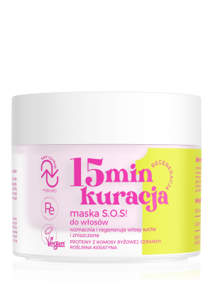 Hair Cycling by ONLYBIO Regeneracja 15 minutowa kuracja maska S.O.S! do włosów 280ml