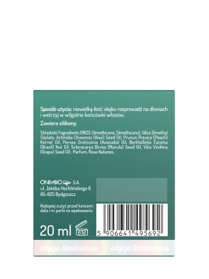 Hair in balance by OnlyBio Olejek wygładzający do włosów Kiwi 20 ml