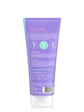 Hair Cycling by ONLYBIO Nawilżenie 2 minutowa maska ekspresowa do włosów 200ml