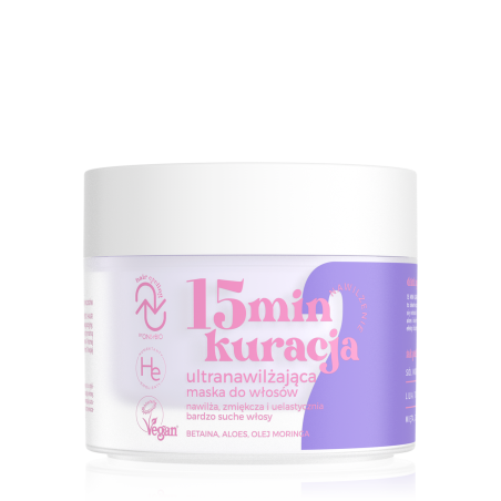 Hair Cycling by ONLYBIO Nawilżenie 15minutowa kuracja ultranawilżająca maska do włosów 280ml