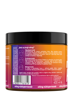 Hair in Balance by ONLYBIO Maska do włosów niskoporowatych 400 ml