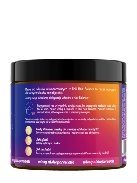 Hair in Balance by ONLYBIO Maska do włosów niskoporowatych 400 ml