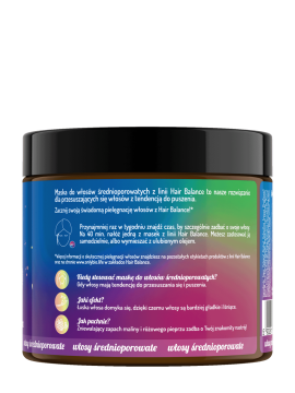 Hair in Balance by ONLYBIO Maska do włosów średnioporowatych 400 ml