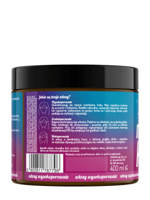 Hair in Balance by ONLYBIO Maska do włosów wysokoporowatych 400 ml