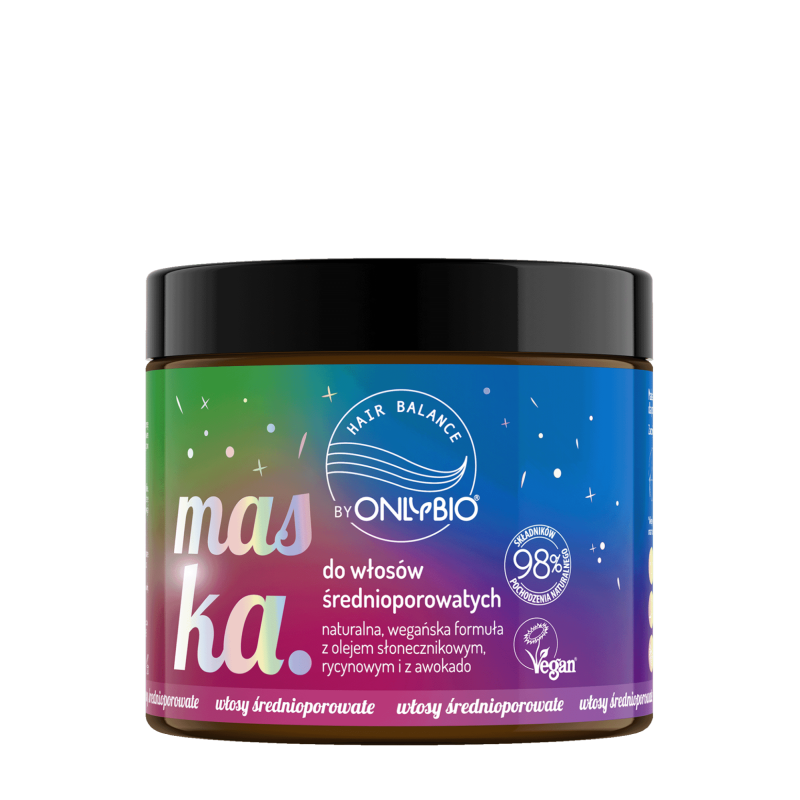Hair in Balance by ONLYBIO Maska do włosów średnioporowatych 400 ml