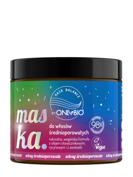 Hair in Balance by ONLYBIO Maska do włosów średnioporowatych 400 ml