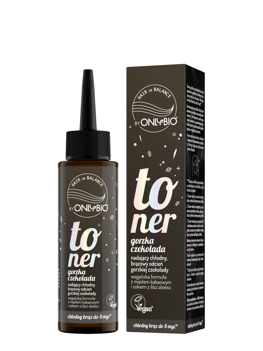 Hair in Balance by ONLYBIO Toner Gorzka Czekolada 100 ml