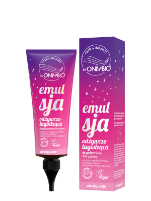 Hair in Balance by ONLYBIO Emulsja odżywczo łagodząca do podrażnionej skóry głowy 125ml