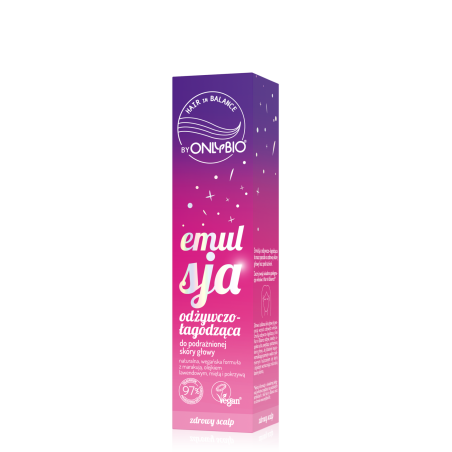 Hair in Balance by ONLYBIO Emulsja odżywczo łagodząca do podrażnionej skóry głowy 125ml