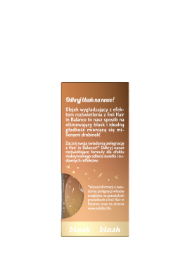 Hair in Balance by ONLYBIO Olejek wygładzający z efektem rozświetlenia 20ml