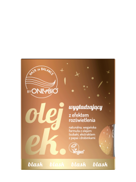 Hair in Balance by ONLYBIO Olejek wygładzający z efektem rozświetlenia 20ml