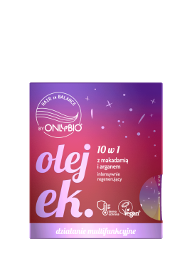Hair in Balance by ONLYBIO Olejek do włosów 10w1 renegenerujący 20 ml