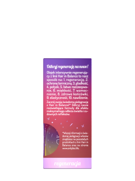 Hair in Balance by ONLYBIO Olejek do włosów 10w1 renegenerujący 20 ml