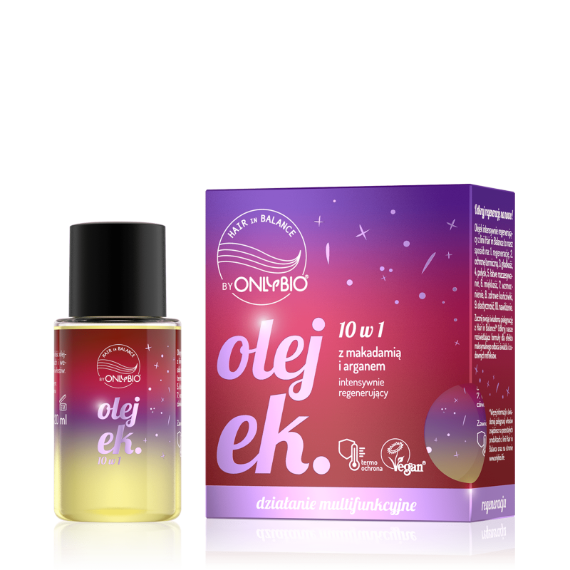 Hair in Balance by ONLYBIO Olejek do włosów 10w1 renegenerujący 20 ml