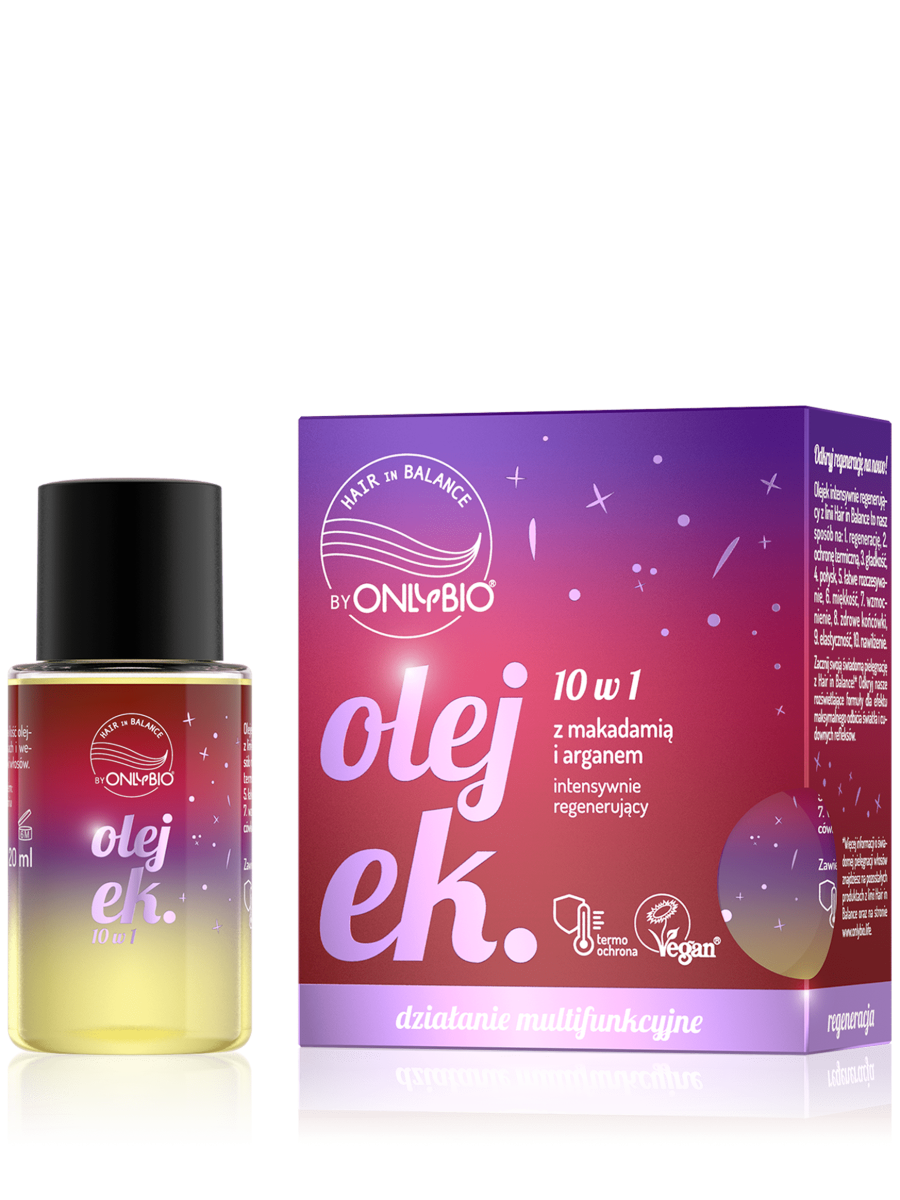 Hair in Balance by ONLYBIO Olejek do włosów 10w1 renegenerujący 20 ml