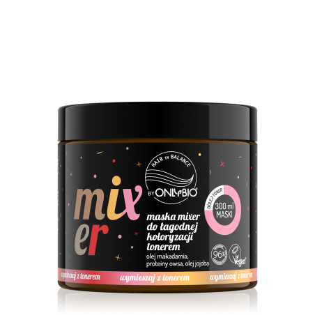 Hair in Balance by ONLYBIO Maska MIXER do łagodnej koloryzacji tonerem 300 ml