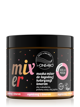 Hair in Balance by ONLYBIO Maska MIXER do łagodnej koloryzacji tonerem 300 ml