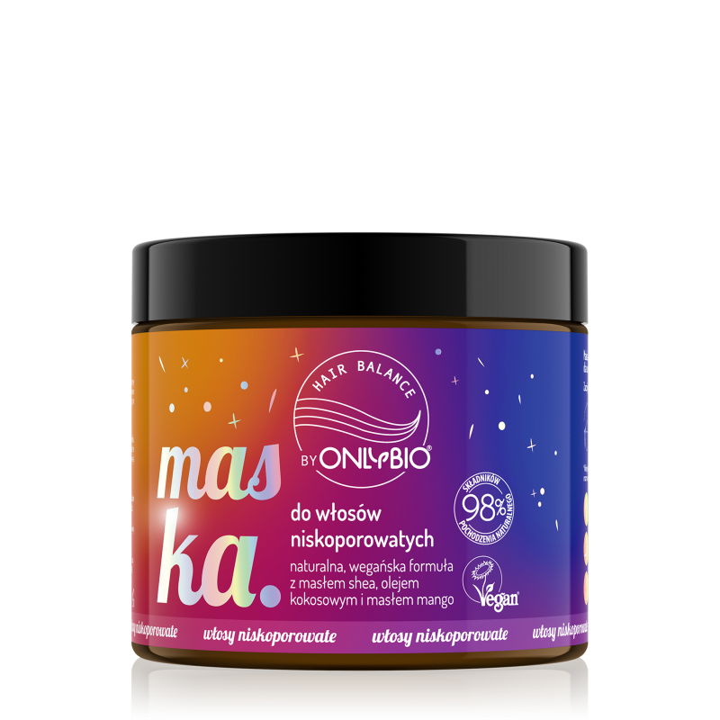 Hair in Balance by ONLYBIO Maska do włosów niskoporowatych 400 ml