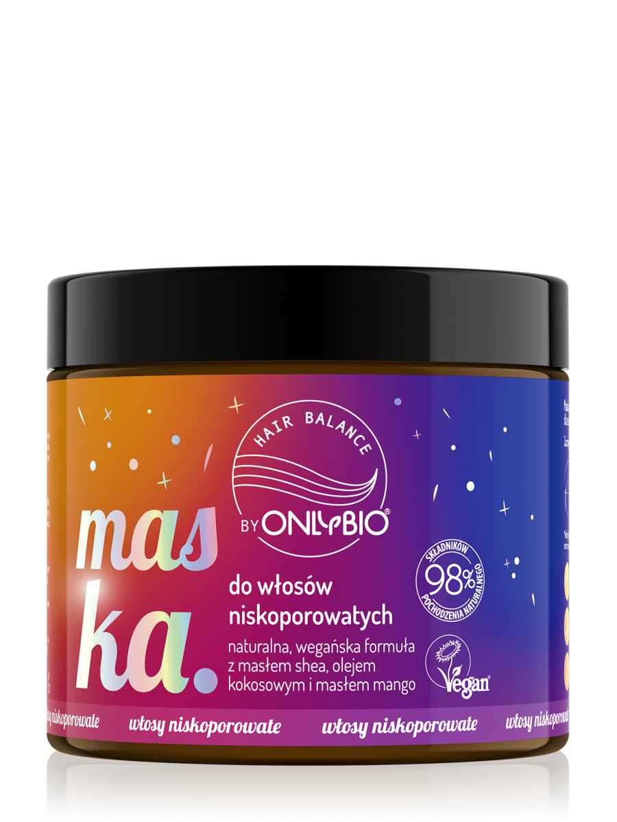 Hair in Balance by ONLYBIO Maska do włosów niskoporowatych 400 ml