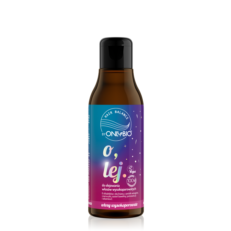 Hair in Balance by ONLYBIO Olej do olejowania do włosów wysokoporowatych 150 ml