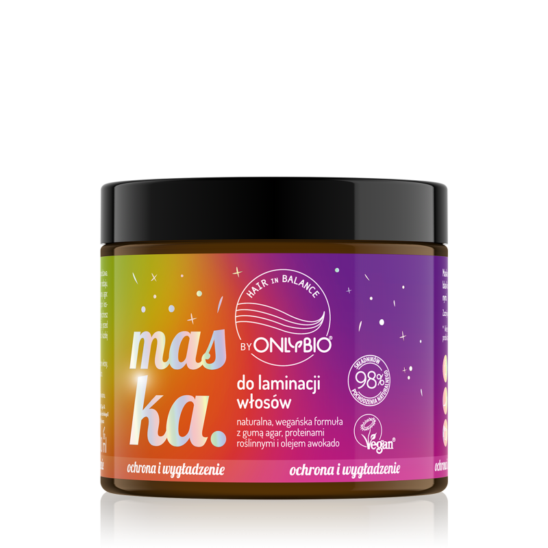 Hair in Balance by ONLYBIO Maska do laminacji włosów 200ml