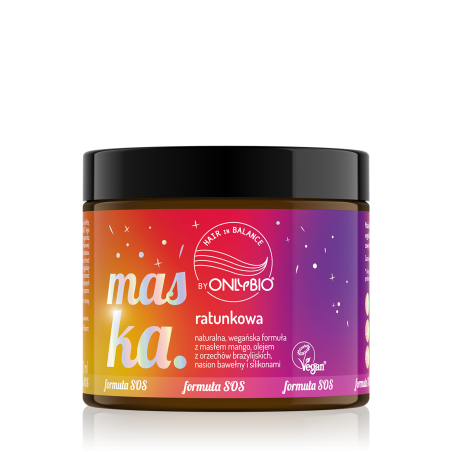 Hair in Balance by ONLYBIO Maska ratunkowa do każdej porowatości włosów 200ml