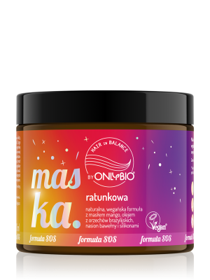 Hair in Balance by ONLYBIO Maska ratunkowa do każdej porowatości włosów 200ml