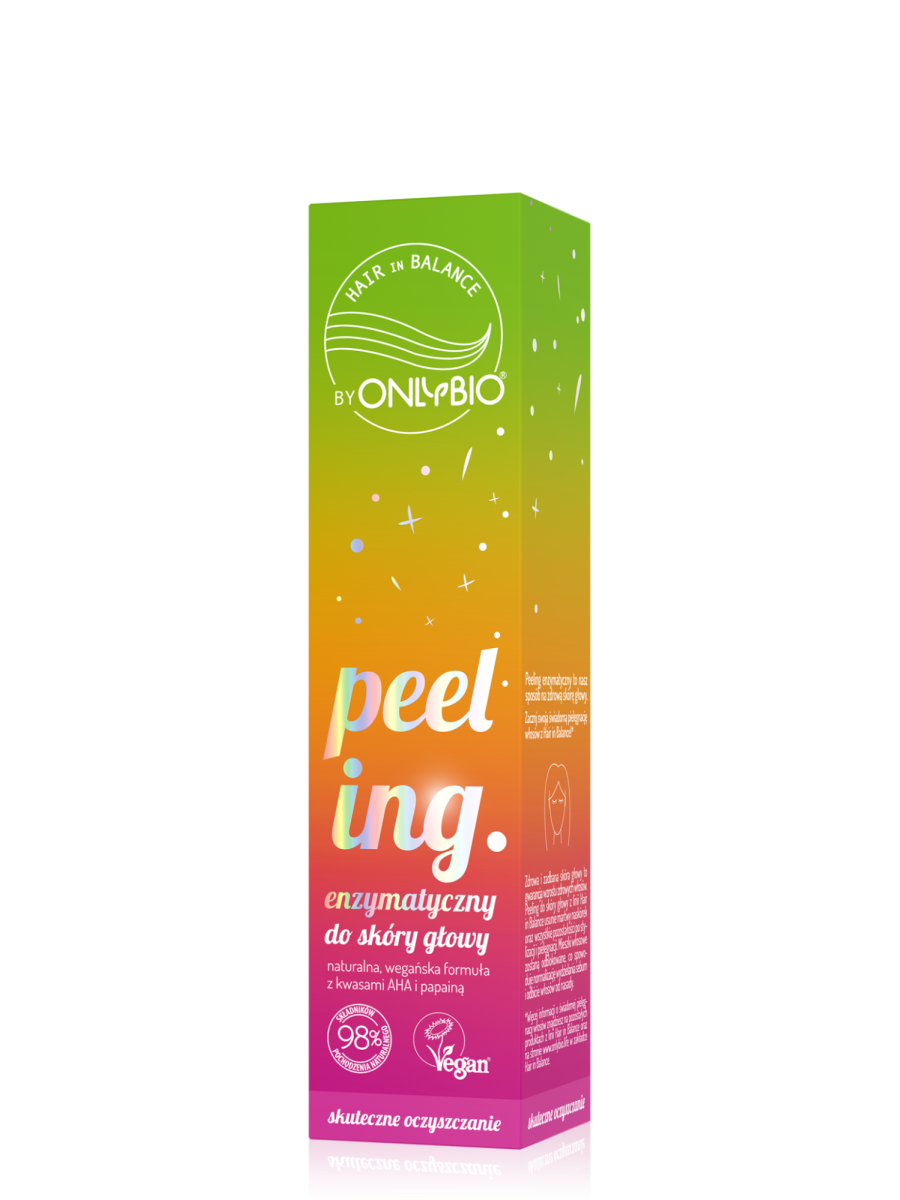 Hair in Balance by ONLYBIO Peeling enzymatyczny do skóry głowy 125 ml