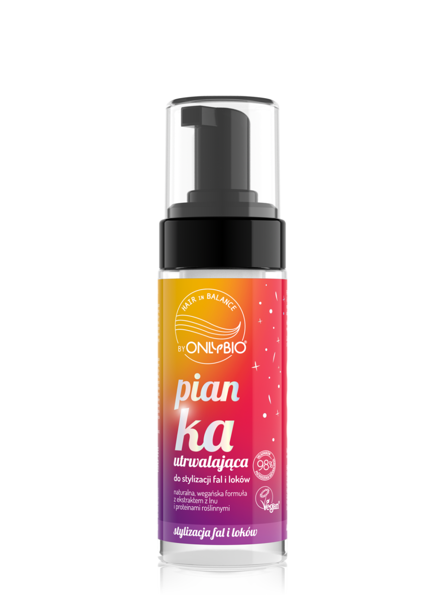 Hair in Balance by ONLYBIO Pianka utrwalająca do stylizacji fal i loków 150ml