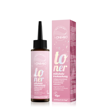 Hair in Balance by ONLYBIO Toner Truskawkowy Milkshake 100 ml