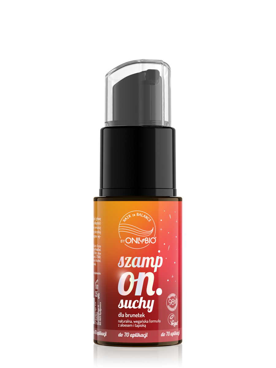 Hair in Balance by ONLYBIO Suchy szampon dla brunetek 35 g