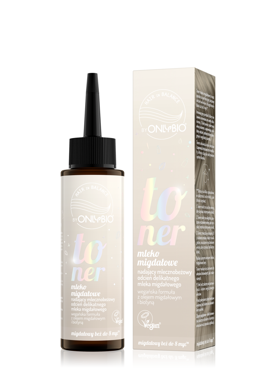 Hair in Balance by ONLYBIO Toner Mleko migdałowe 100 ml