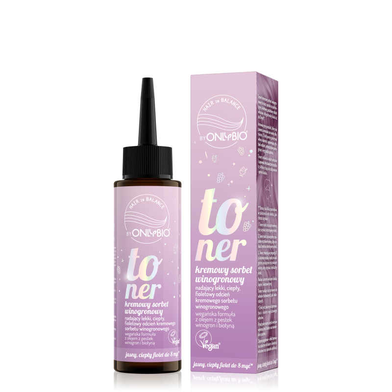 Hair in Balance by ONLYBIO Toner Kremowy sorbet winogronowy 100 ml