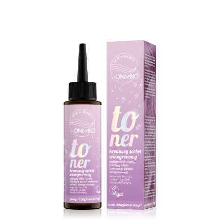 Hair in Balance by ONLYBIO Toner Kremowy sorbet winogronowy 100 ml