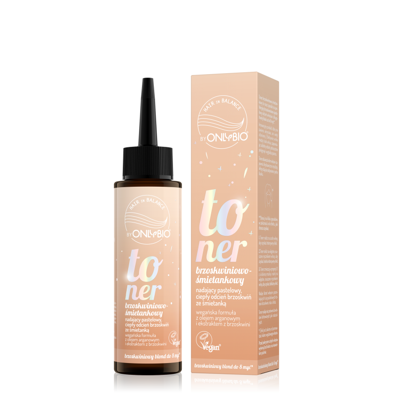 Hair in Balance by ONLYBIO Toner brzoskwiniowo-śmietankowy 100ml