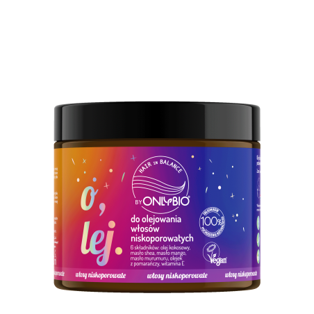Hair in Balance by ONLYBIO Olej do olejowania do włosów niskoporowatych 150 ml