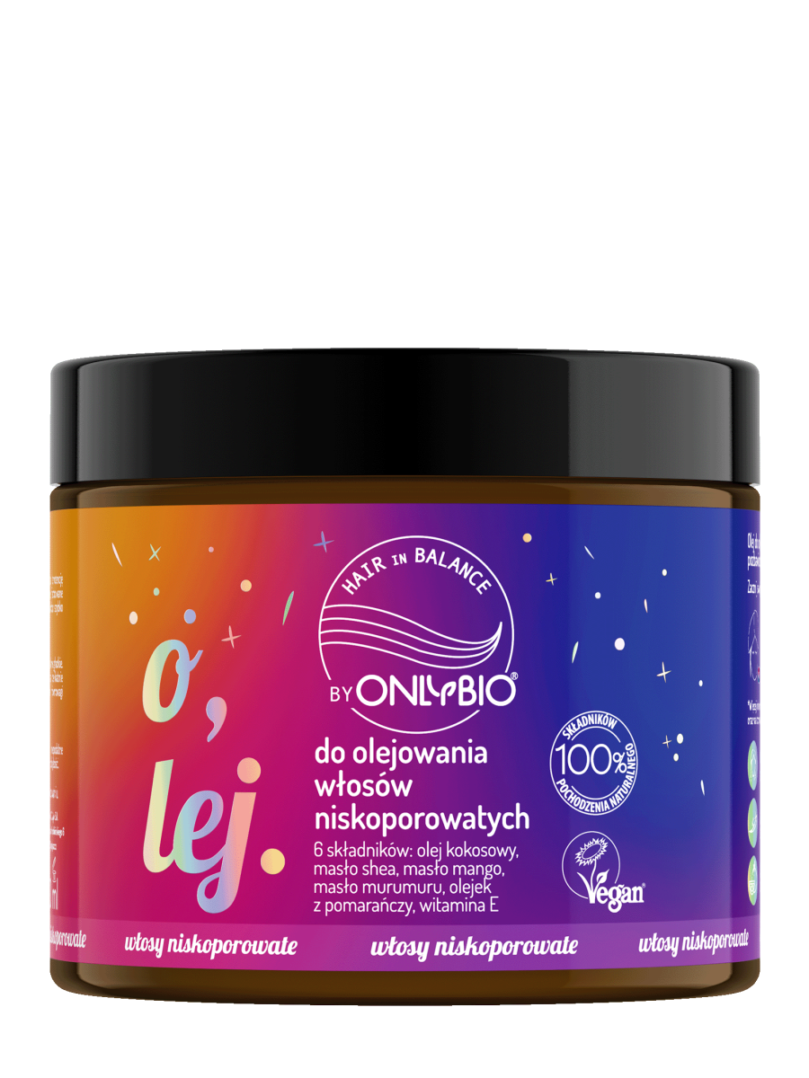 Hair in Balance by ONLYBIO Olej do olejowania do włosów niskoporowatych 150 ml
