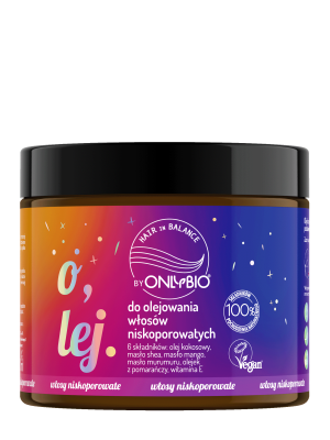 Hair in Balance by ONLYBIO Olej do olejowania do włosów niskoporowatych 150 ml