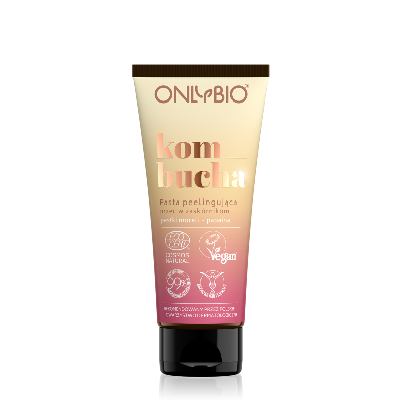 ONLYBIO Kombucha Pasta peelingująca przeciw zaskórnikom 75ml