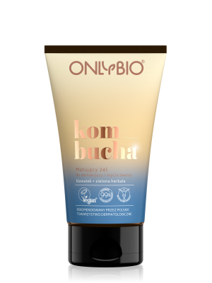 ONLYBIO KOMBUCHA Matujący żel do demakijażu i mycia twarzy 150ml