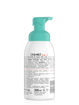 ONLYBIO Kids Łagodna pianka do mycia ciała i rąk od trzeciego roku życia 300 ml