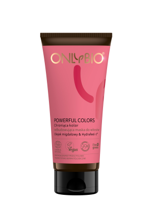 ONLYBIO Powerful Colors Chroniąca kolor odbudowująca maska do włosów TUBA 200 ml