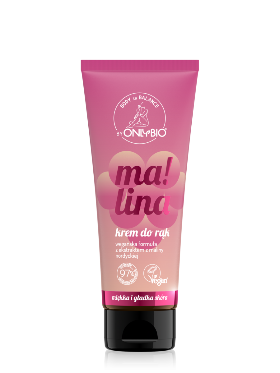 Body in balance by ONLYBIO Krem do rąk Malina 50 ml