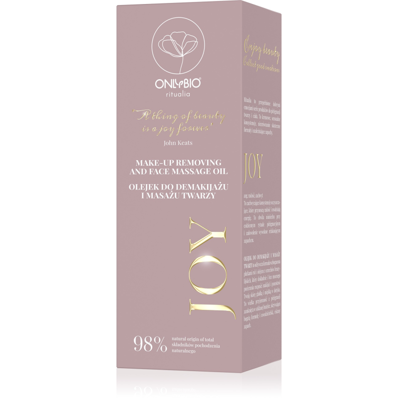 ONLYBIO Ritualia JOY Olejek do demakijażu i masażu twarzy 150 ml