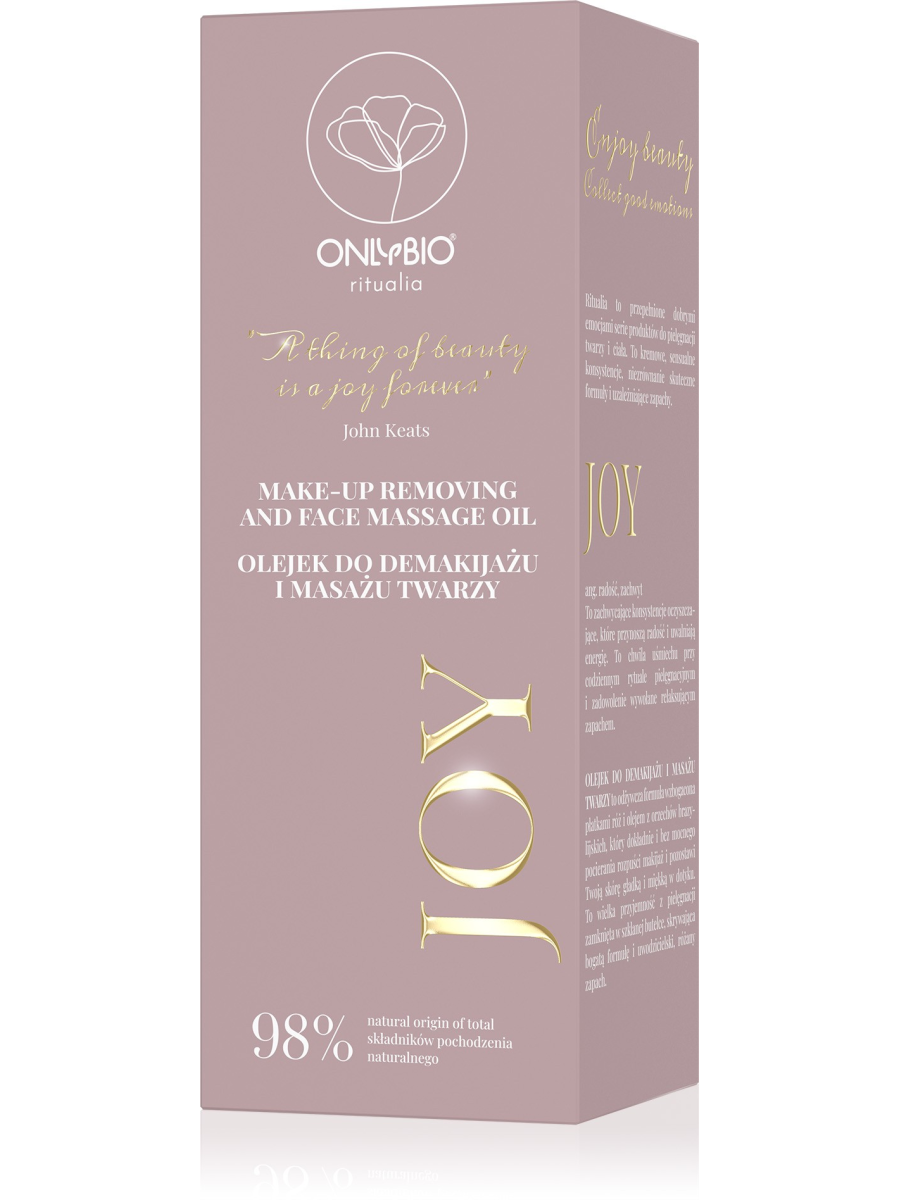 ONLYBIO Ritualia JOY Olejek do demakijażu i masażu twarzy 150 ml
