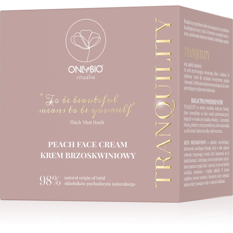 ONLYBIO Ritualia TRANQUILITY Krem do twarzy brzoskwiniowy 50 ml
