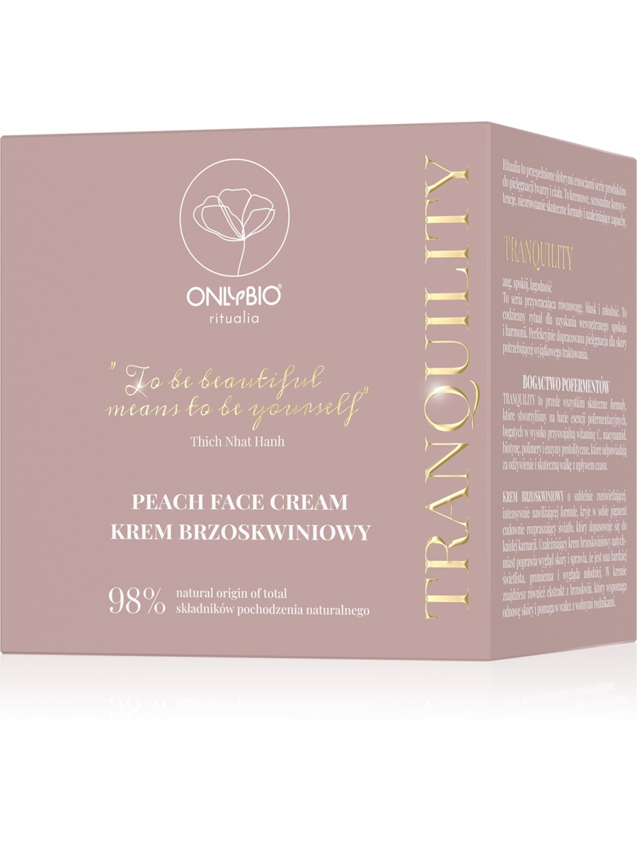 ONLYBIO Ritualia TRANQUILITY Krem do twarzy brzoskwiniowy 50 ml