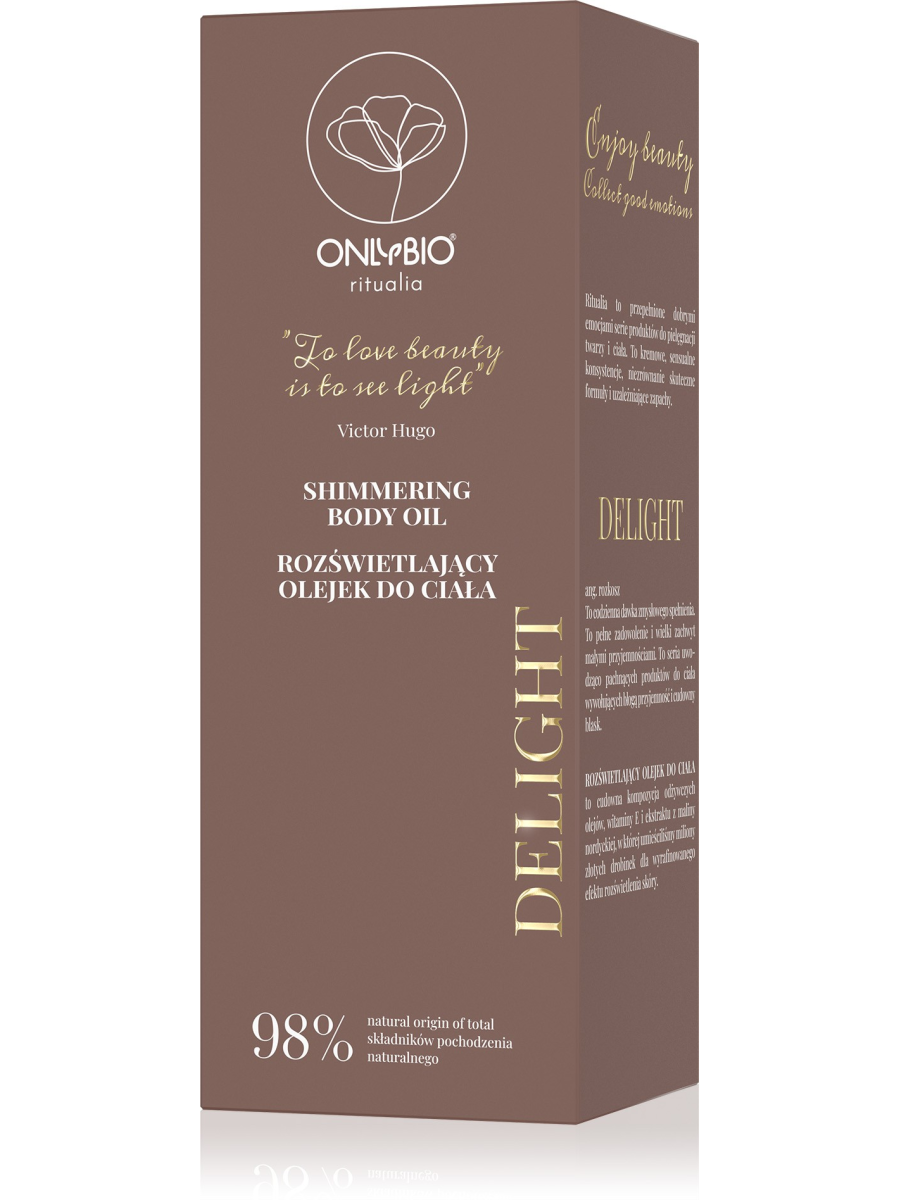 ONLYBIO Ritualia DELIGHT Rozświetlający olejek do ciała 150 ml