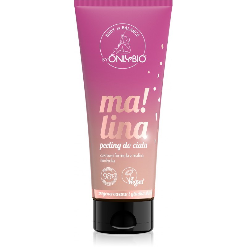 Body in Balance by ONLYBIO Peeling do ciała malinowy 200ml